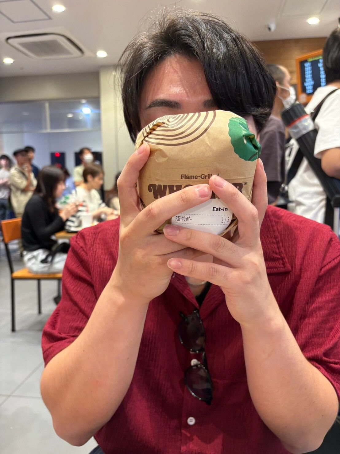 【まずは観察】顔と同じサイズだ！