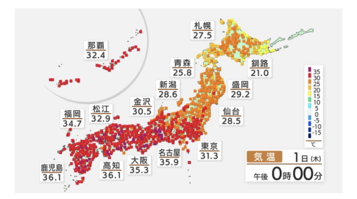 中学生、もうこんな気温だよ。心配が勝つ。