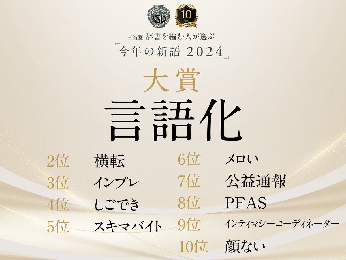 【今年の新語】大賞はまさかの笑