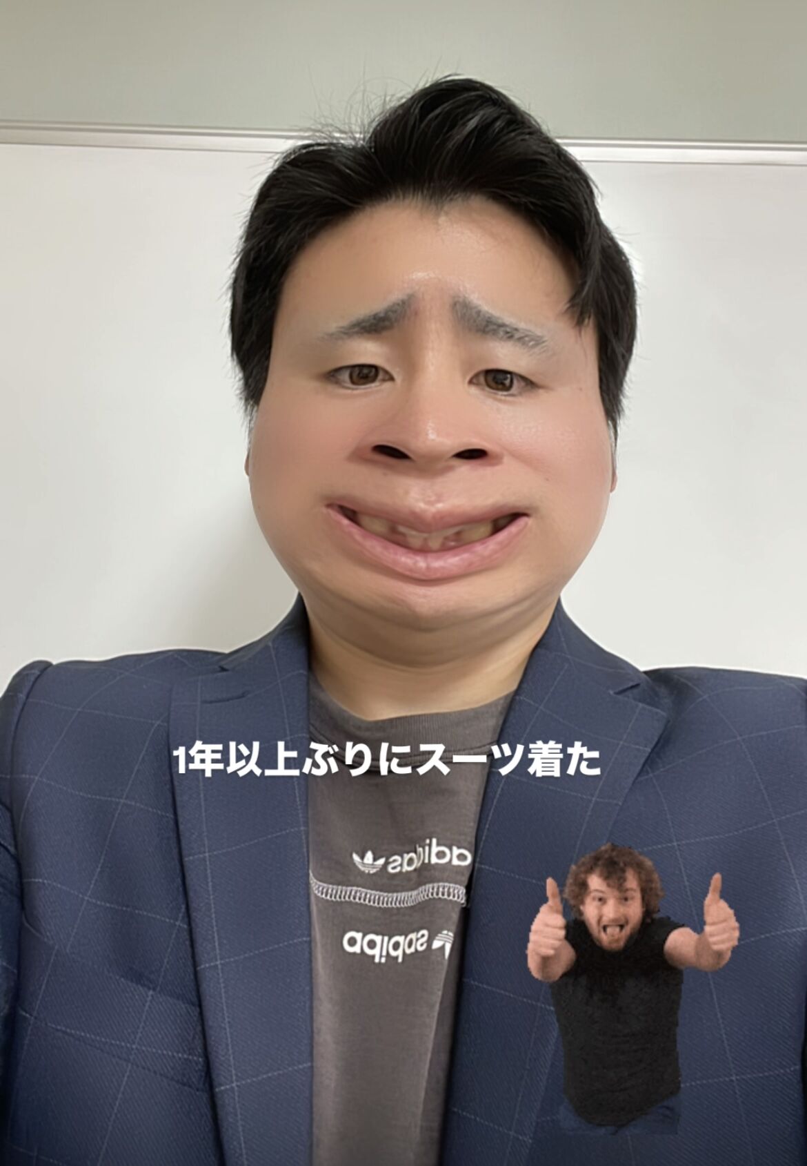 1年以上ぶりにスーツに袖を通す